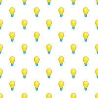 Bulb pattern, cartoon style vector