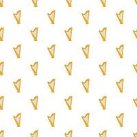 Harp pattern, cartoon style vector