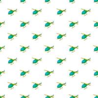Helicopter pattern, cartoon style vector