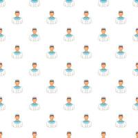 Sailor pattern, cartoon style vector