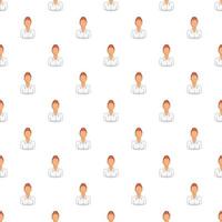 Support phone operator in headset pattern vector