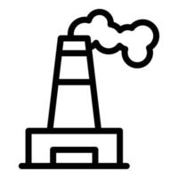 Factory smoke icon outline vector. Air clean vector