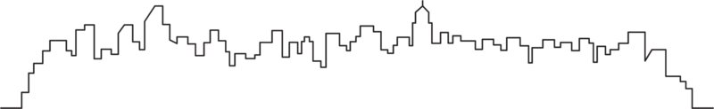 modern cityscape skyline outline drawing. png