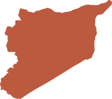 doodle freehand drawing of syria map. png