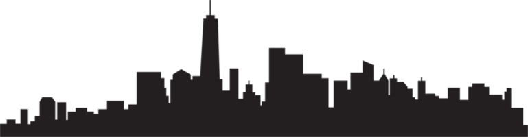 moderne stadtbild skyline silhouette zeichnung. png