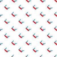 Red multifunction knife pattern, cartoon style vector