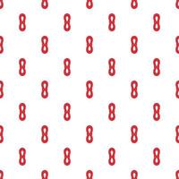 Red rope pattern, cartoon style vector
