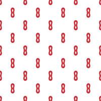 Red rope pattern, cartoon style vector