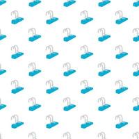 Stairs of the swimming pool pattern, cartoon style vector