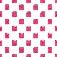 Flask for gasoline pattern, cartoon style vector
