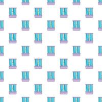 Shower cubicle pattern, cartoon style vector