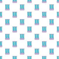 Shower cubicle pattern, cartoon style vector