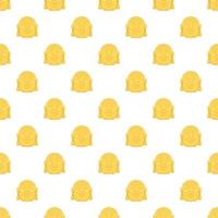 Buddha pattern, cartoon style vector