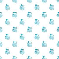 Roll of toilet paper pattern, cartoon style vector