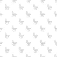 White toilet bowl pattern, cartoon style vector