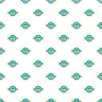 Water meter pattern, cartoon style vector