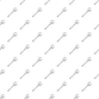 Wrench adjustable spanner pattern, cartoon style vector