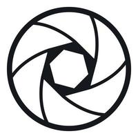 Professional objective icon, simple style vector