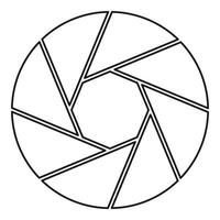 Professional objective icon, outline style vector