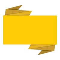 icono de bandera amarilla, estilo plano vector