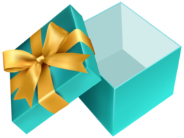 Blue Open Gift png