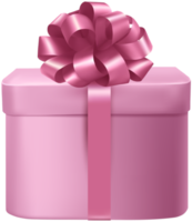 regalo rosa fondo transparente png