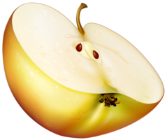 äpple skiva transparent bakgrund png