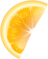 rodaja de naranja fondo transparente png