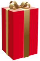 caja de regalo roja png