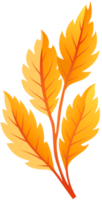 feuilles d'automne orange png