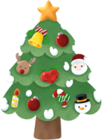 carino Natale elemento decorazione elemento Natale albero png
