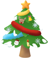 niedliches weihnachtselement dekorationselement weihnachtsbaum png