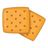 Cracker icon, cartoon style vector