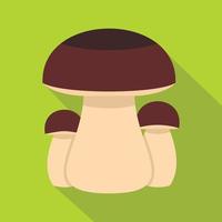 Mushroom icon, flat style vector