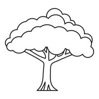 Tree icon, outline style vector