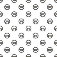 Steering wheel of taxi pattern, cartoon style vector