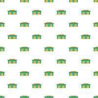 Taxi station pattern, cartoon style vector