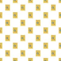 Binary code in magnifier pattern, cartoon style vector
