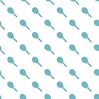 Tennis racket pattern, cartoon style vector