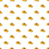 Whistle of refere pattern, cartoon style vector