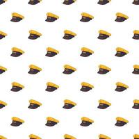 Cap taxi driver pattern, cartoon style vector