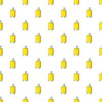 Suitcase on wheels pattern, cartoon style vector