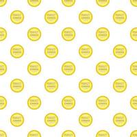 Label awesome quality pattern, cartoon style vector