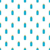 Flask for water pattern, cartoon style vector