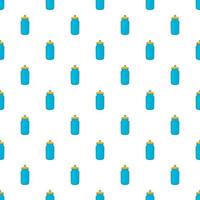 Flask for water pattern, cartoon style vector