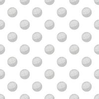 Golf ball pattern, cartoon style vector