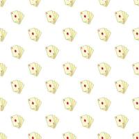 Playing card pattern, cartoon style vector