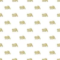 Skull of dinosaur pattern, cartoon style vector