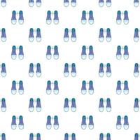 Tied laces on shoes pattern, cartoon style vector