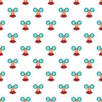 Clown face pattern, cartoon style vector